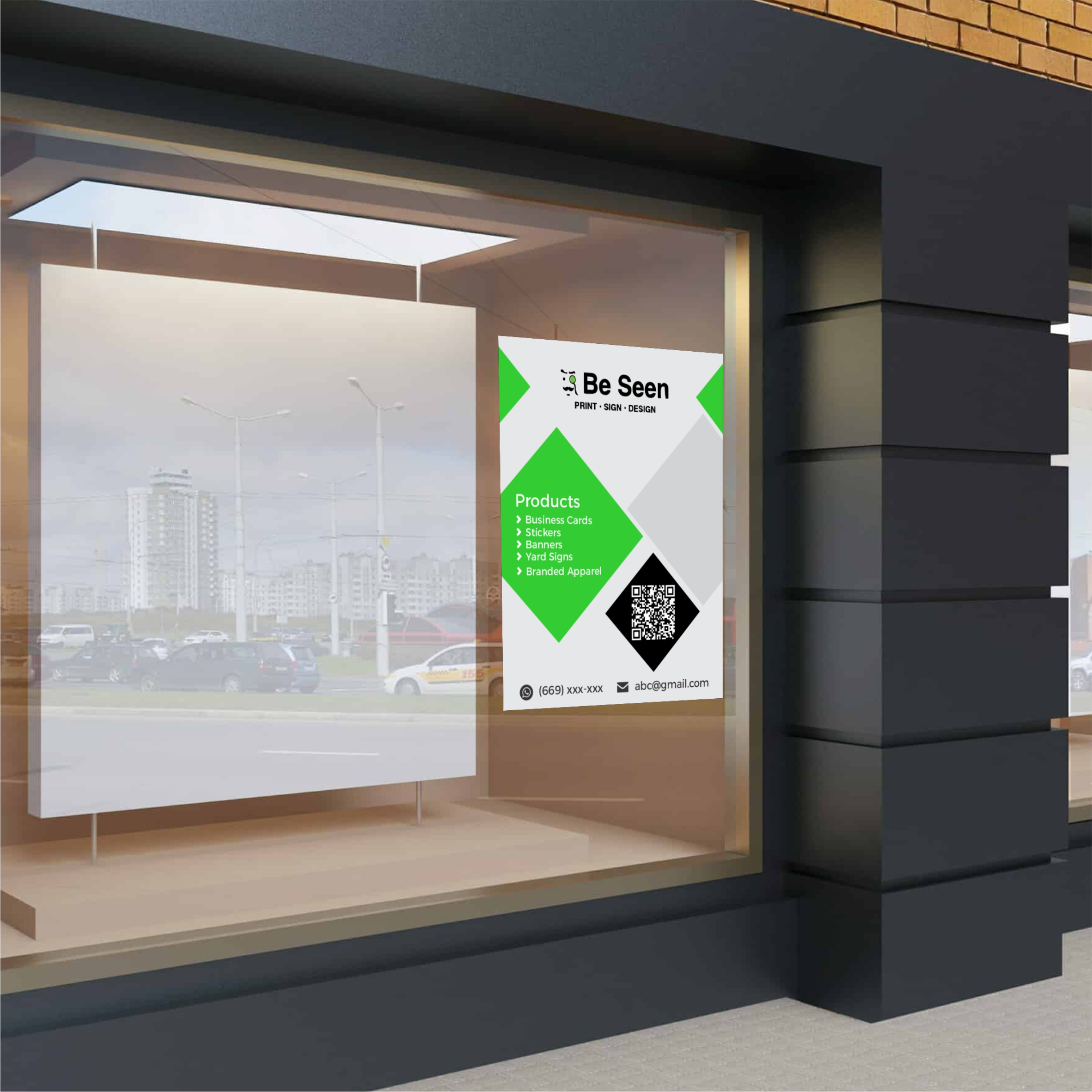 Perforated Window Graphic